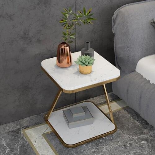 Nordic Designer Marble Coffee Table Modern Morocco Bathroom Furniture Bedside Table Wave Window Balcony Small Table Living Room