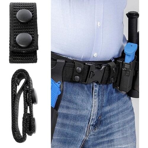 Tactical 4Pcs Belt Buckle Heavy Duty Belt Keeper Military Nylon Webbing Belt Nylon Strap Loop Holder Keeper Outdoor Hunting