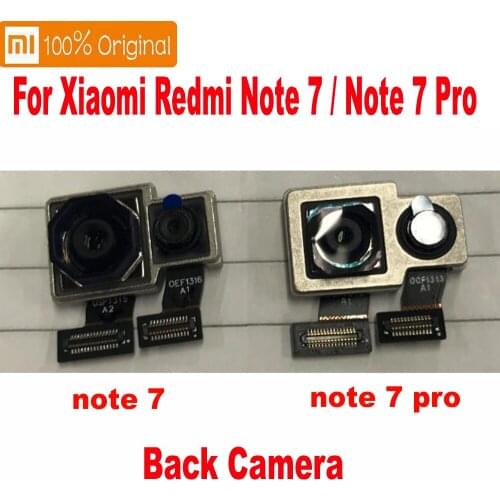 100% Original Working Note 7 Small Facing Front Camera Flex Cable For Xiaomi Redmi Note 7 Pro Big Main Back Rear Camera Parts