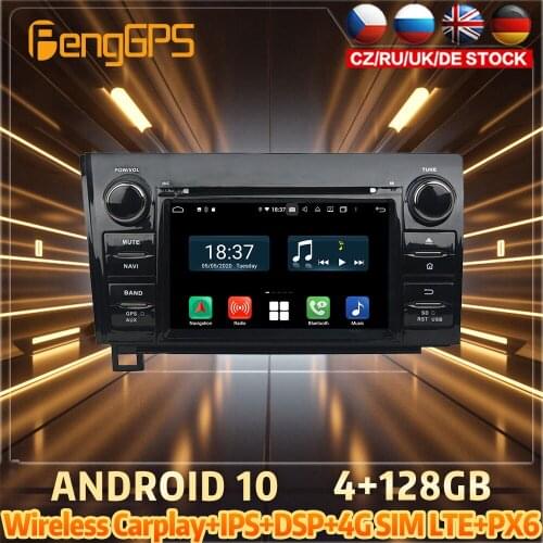 128G Android10 PX6 DSP For TOYOTA Sequoia Tundra 2010 Car DVD GPS Navigation Auto Radio Stereo Multifunction CarPlay HeadUnit
