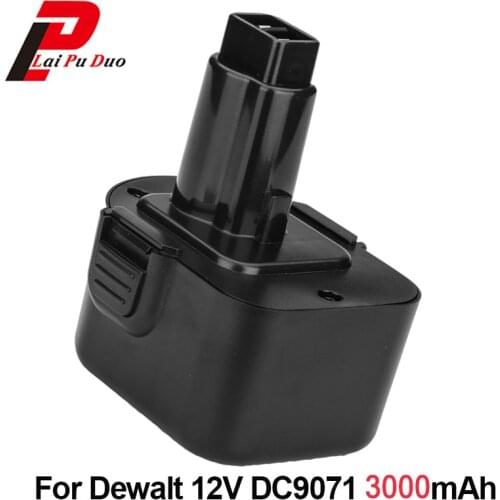 12V 3.0Ah NI-MH power tool battery replacement Cordless Drill for Dewalt:DW904K,DW917,DC9071,DE9037,DE9501,DC981,DE9072,DE9075