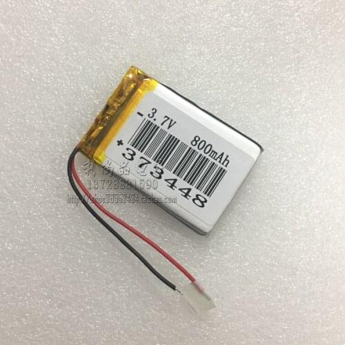 3.7V 800mAh polymer lithium battery MP3 GPS navigation recorder 373448