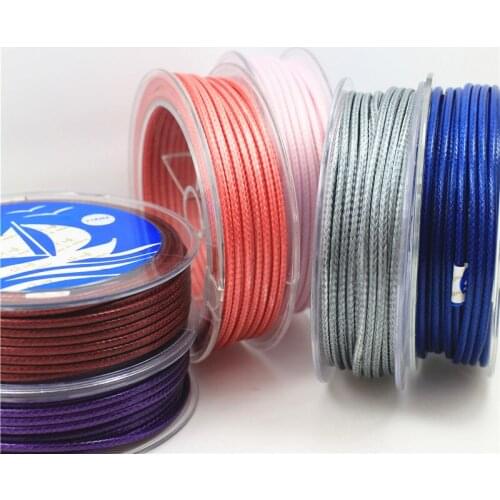 6 meters/piece 2MM diameter Waxed Thread Polyester Cord String Strap Wholesale Necklace Rope Bead NO.16~27