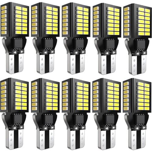 10pcs W16W LED T15 CANBUS Car Backup Reserve Lights Bulb NO OBC ERROR Tail Lamp for Lada Granta Niva Priora Kalina Xray Vesta