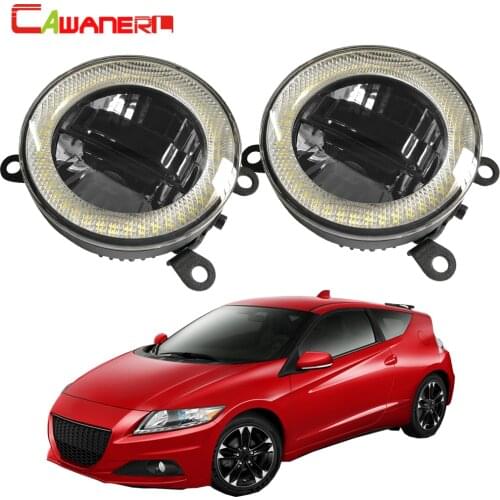 Cawanerl For Honda CR-Z CRZ 2013 2014 2015 Car LED Bulb Right + Left Fog Light Daytime Running Lamp DRL Angel Eye 3000LM 12V