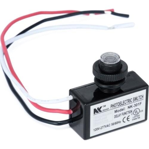 AC80~277V Flush Mount Auto On Off Photocell street Light Sensor Switch Remote Photocell Dusk To Dawn Light Switching Sensor