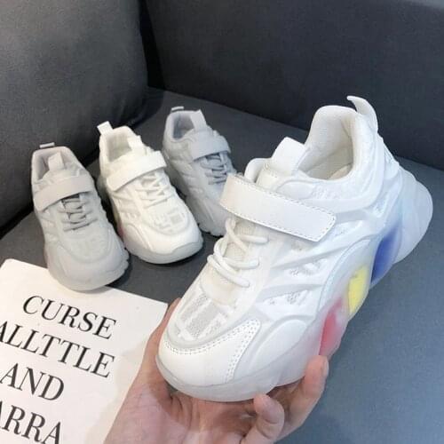 Children Girls Sneakers Boys Kids Mesh Running Trainer Tennis Anti-slip Rainbow Sneakers Girl Toddler Boy Shoes Toddler Shoes SA