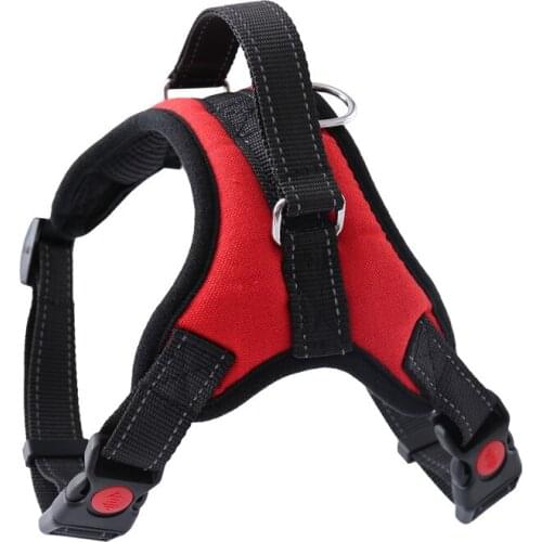Dog Soft Adjustable Harness Pet Dog Walk Out Harness Vest Collar Hand Strap for Small Medium Large Dogs