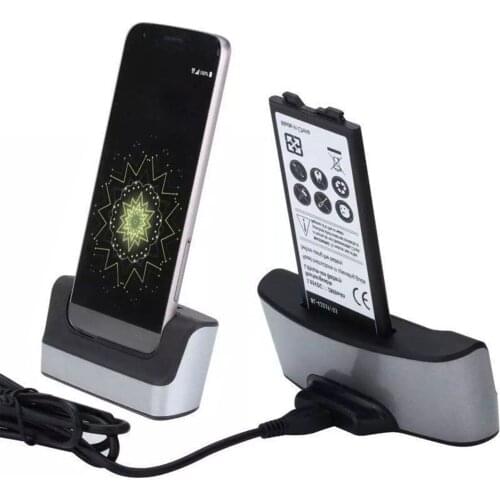 Dual Dock Charger Battery Stand With USB Cable Data Sync Battery Phone Dual Charging Desk Chargers For LG V20 H990 H910