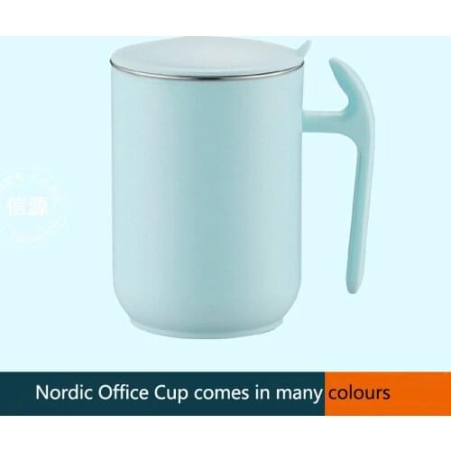 Food Grade 304 Stainless Steel Double Layer Thermal Insulation Office Coffee Mug Mark Removable Washable Separation Gift Cup