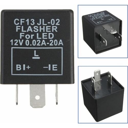 Electronic LED Adjustable Flasher Relay For Turn Signal Light Blinker CF13 CF14KTJL-02 Car and motorcycle accessories Automobile
