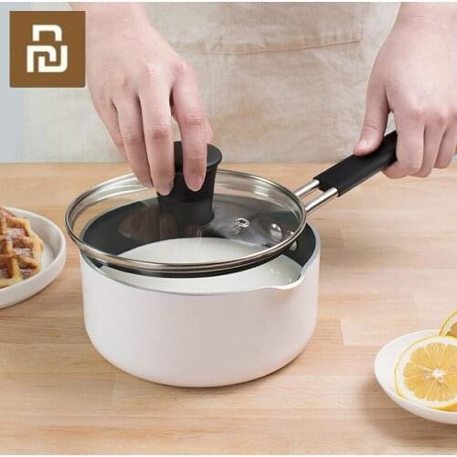Milk Pot 16cm for Warming Cooking Milk Soup Pancake Maker Cake Kitchen Pot for Egg Steak Skillet Grill 1.36L Pan Household Tool