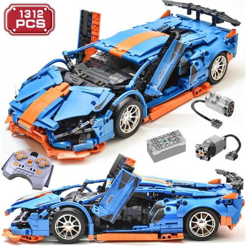 Technical Super Sports RC Car Building Blocks Expert Stunt Racing Model Vehicle Bricks Enlighten MOC DIY Toys Gift for Boys