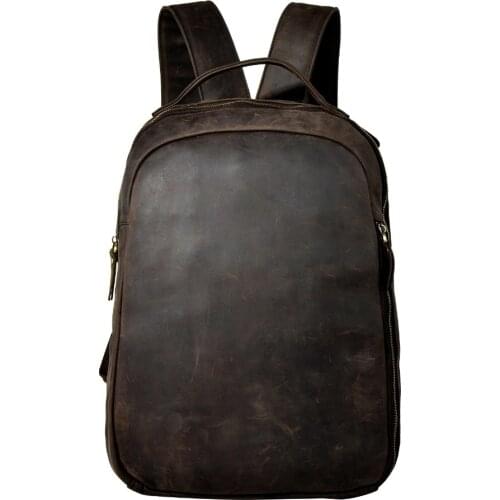 New Design Female Male Leather Casual Fashion Large Capacity Travel University School Student Bag Backpack Daypack Women Men 621