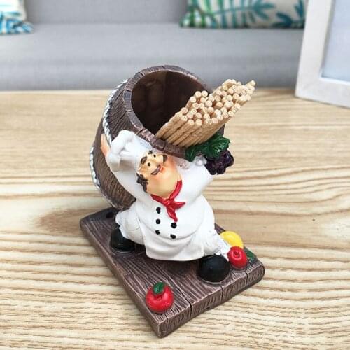 North European Style American Cute Fat Chef Creative Toothpick Container Family Personality Simple Restaurant Toothpick Box