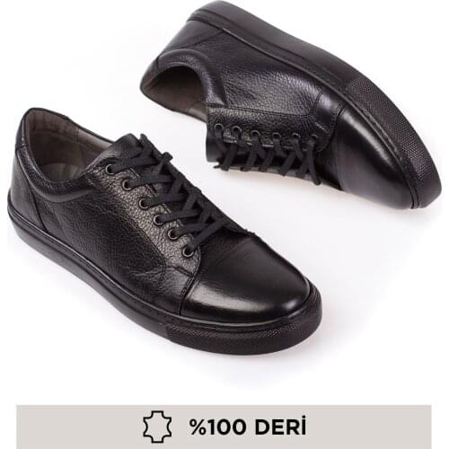 Maximoda Genuine Leather, Incredibly Comfortable, Bagcıksız, Stitched, Double Leather Male Shoes