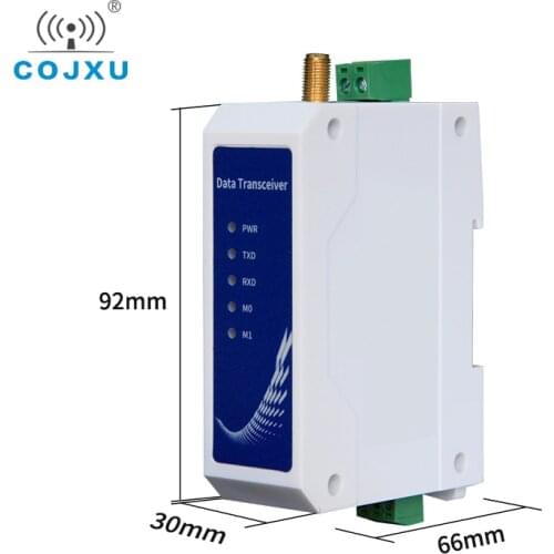 E95-DTU(433L20-232) SX1278 410-441MHz 20dBm 3km Range 12V 24V RS232 Modbus Din Rail 433Mhz LoRa Modem