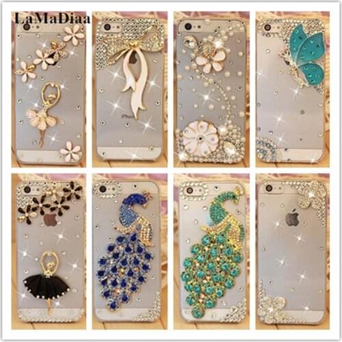 LaMaDiaa Bling Rhinestone Crystal Soft Back Case For iphone12 11 Pro MAX SE 6 6S Plus 7 8 Plus X XR XS Max Soft TPU Phone Case