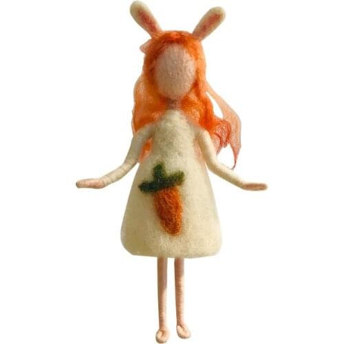 Fairy Needle Felting Kit for Beginners, 6"/15 cm Height, Elf Felting Starter Kit, Needle Felted Fairy, Felting Gift (No. 16)