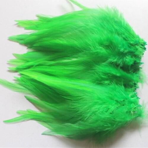 Wholesale 20pcs Fruit Green Natural Cock Feather 4-6 inch/10-15 cm Stage Performances Wedding Home Decoration