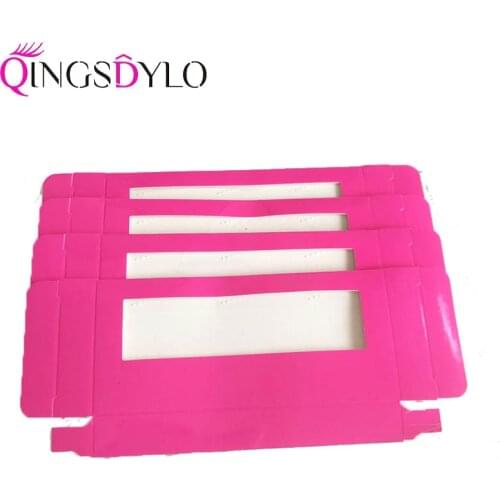 Wholesale Paper Eyelash Packaging Lash Boxes Packaging without Logo for Faux Mink Lashes Strip Empty Case Bulk Vendors