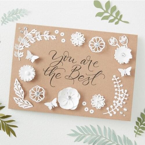 Panalisacraft Flower leaves Metal Cutting Dies Craft Dies Scrapbooking Card Making Album Embossing Stencil Die Cut Decoration