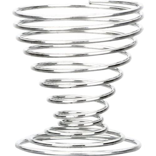 Boiled Eggs Holder Egg Tools Stand Storage Rack Cooking Tool Wire Tray Egg Cup Stainelss Steel Spring Kitchen Gadgets