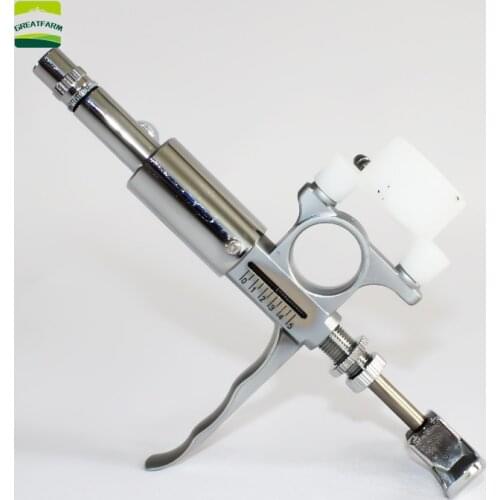 5ml Bottle handle design metal Stainless steel veterinary continuous syringe prefillable syringe automatic vaccine syringe
