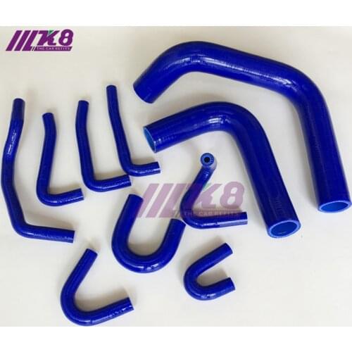 Silicone Radiator Hose Clamps Kit For Toyota 1990-1995 Pickup 3.0L V6 91 RED/BLUE/BLACK