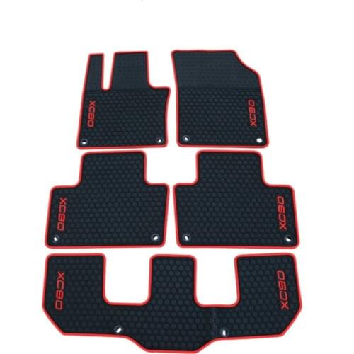Special No Odor Carpets Waterproof Rubber Car Floor Mats for Volvo V40 V60 S60 XC90 5/7 Seats
