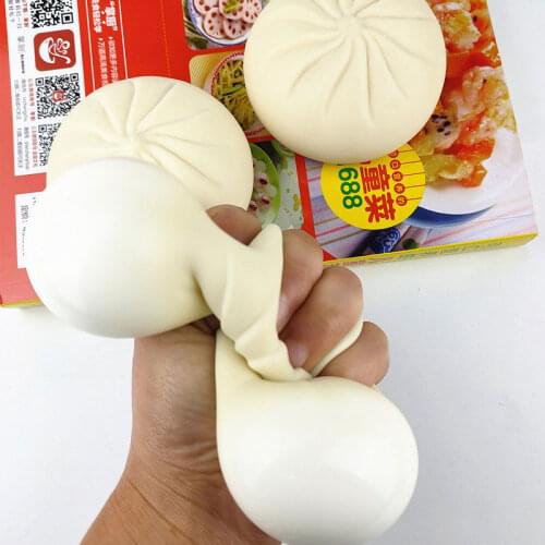 Squeeze Toy Simulation Steamed Bun Steamed Stuffed Squishy Food Toy Stress Relief Kneading Ball Toy Anti-stress Decompression