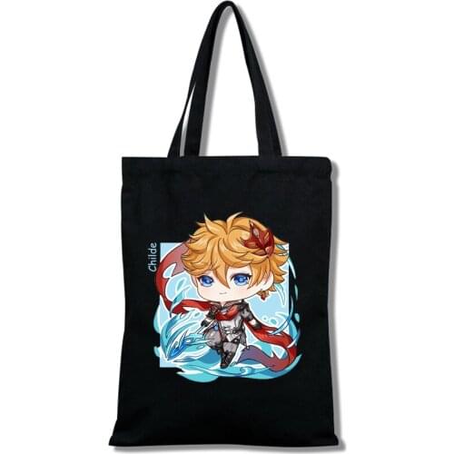 Island of Kyushu Impact shopping bag canvas shopping bag folding chain sacola sac tissu