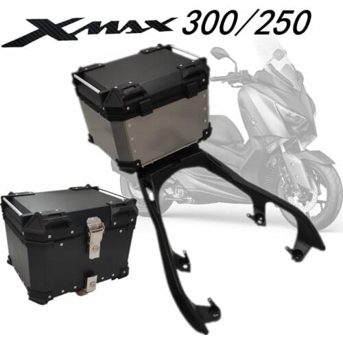 Motorcycle For Yamaha Xmax 250 300 Xmax300 Xmax250 Tail Box Rear Luggage Case 45L 55L 65L waterproof Trunk Storage Top Storage
