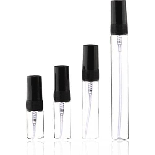 1pc 2/3/5/10ml Perfume Bottle Spray Bottle Glass Refillable Bottle Travel Portable Packaging Empty Liquid Atomizer Sprayer Tubes
