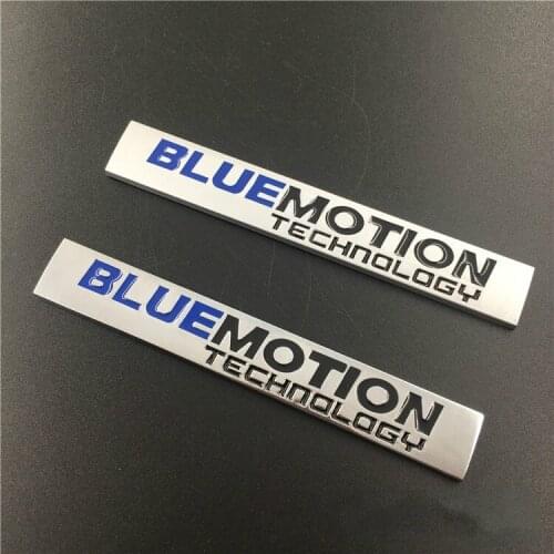 10pcs/lot 3D Metal Bluemotion Car Sticker Emblem Auto Rear Badge Decal For Volkswagen Golf Polo Passat Touareg Car Styling