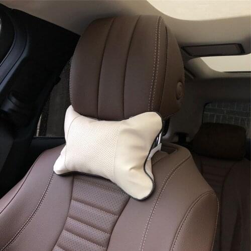 2pcs Car neck pillows headrest case for SAAB 9-3 9-5 9000 93 900 95 aero 9 3 42250 42252 9-2x 9-4x 9-7x