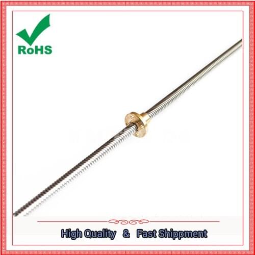 3D printer accessories screw screw T8-2-D8 length 300mm also have (400mm 500mm) 0.15kg