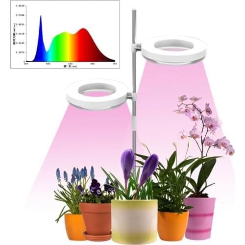 Angel Ring LED Grow Light Full Spectrum USB Growth Light DC5V UV Lamp for Indoor Plant Flower Seedling Phytolamp