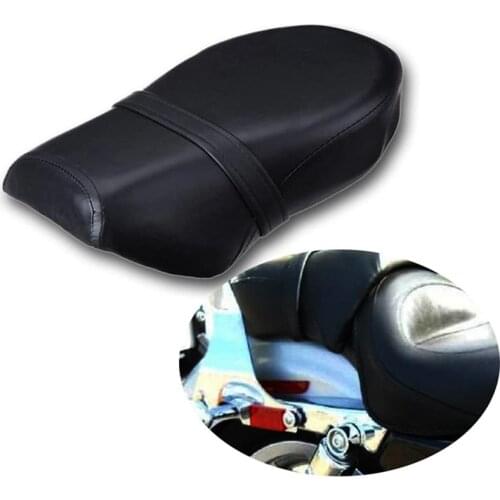 Black Motorcycle Rear Passenger Pillion Seat Saddle Cushion For Harley Sportster Iron Nightster 883 1200