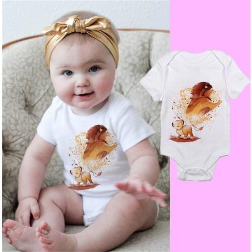 Baby Romper Boys Girs Simba Hakuna Matata Jumpsuit Infant Bebe Girls Clothes Toddler Cute Lion Costumes Dropshipping