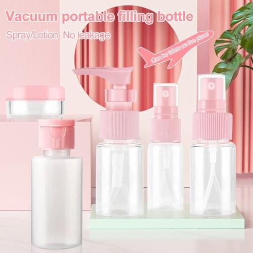 11Pcs/Set Mini Makeup Cosmetic Face Cream Pot Bottles Plastic Transparent Empty Make Up Container Bottle Travel Kit Accessories