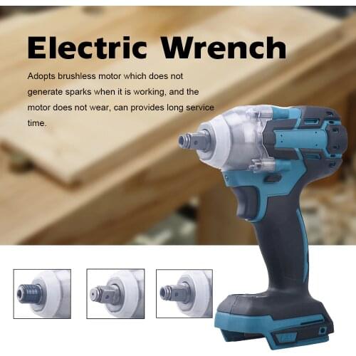 18V Cordless Impact Wrench Screw Driver Brushless Motor High Torque Electric Wrench