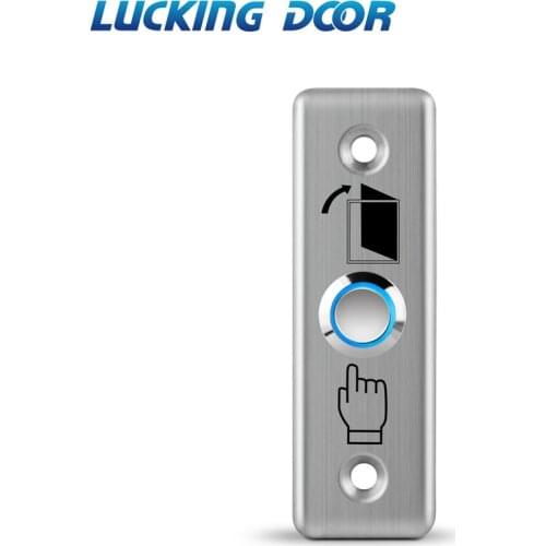 LED Backlight Stainless Steel Exit Button Push Switch Door Sensor Opener Release Access Control opener