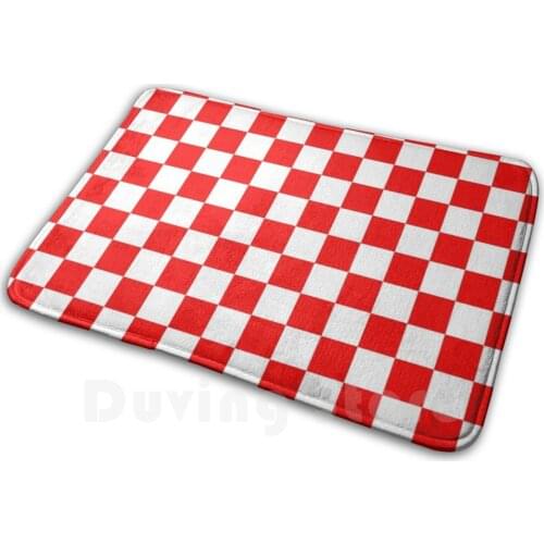 Croatia Checkerboard Mat Rug Carpet Anti-Slip Floor Mats Bedroom Croatia Hrvatska Hrvati Soccer Hrvatski Nogomet