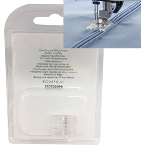 Pintuck foot 5 GROOVE SNAP-ON#93-042950-91 (820226-096) for Pfaff Sewing Machine 1006 - 7570