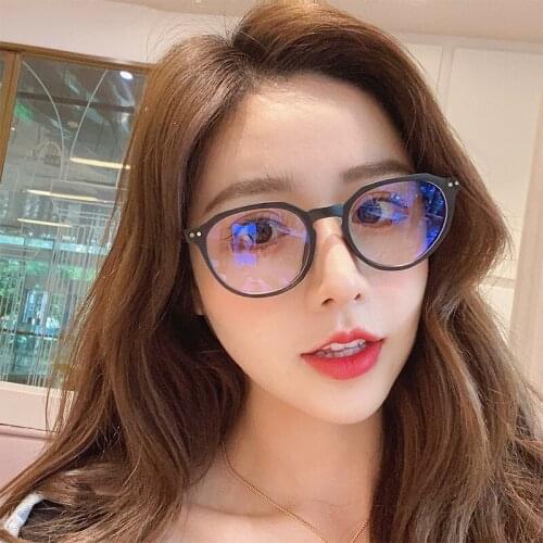 LONSY Fashion Anti Blue Light Blocking Computer Glasses For Women Men Clear Transparent Lens Eyewear Frame