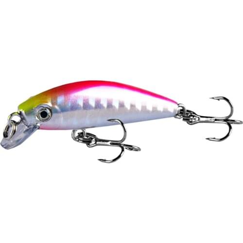 New Minnow Fishing Lure 45mm 2.8g Sinking Hard Bait Wobbler Jig Bait Crankbait Carp Striped bass Pesca Fishing tackle SwimBait
