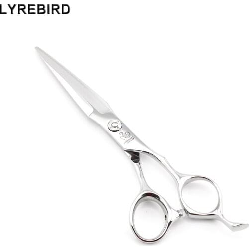 Hair Shears 6 INCH Professional Hair scissors Japan 440C Sword blades Convex edge Bearing screw Lyrebird HIGH CLASS NEW