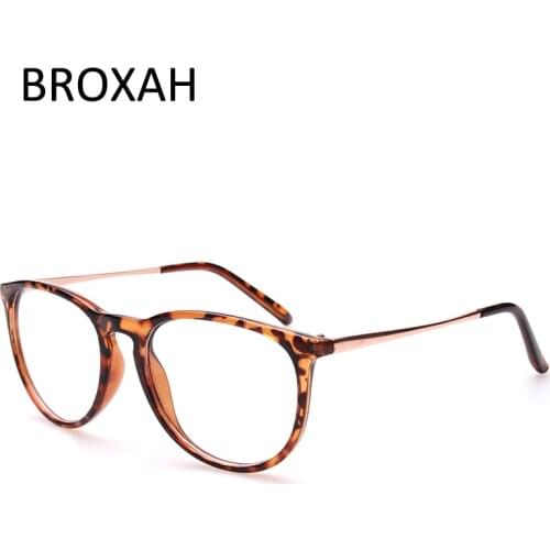Vintage Oval Glasses Frame Women Men Retro Optical Frame UV400 Female Eyewear Clear Lens Glasses