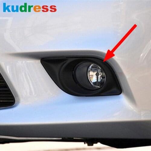 Front Foglight Lamp Cover Trim For Nissan Versa 2012 2013 2014 Sedan 1.6SL Chrome Fog Light Frame Car Styling Accessories 2pcs